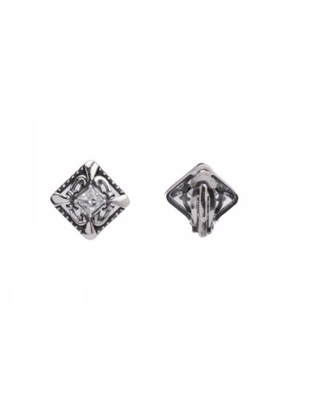 Silver clips with zircons 1536 Clips