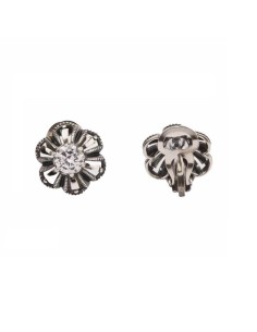Silver clips with zircons 1615 Clips