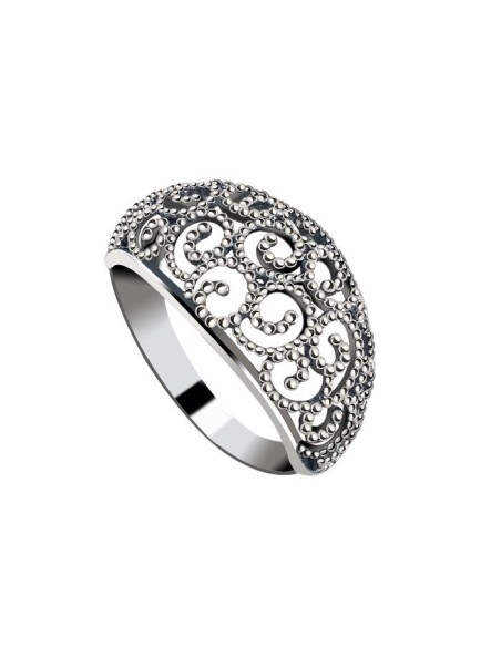 Silver ring oxidized pk 2083