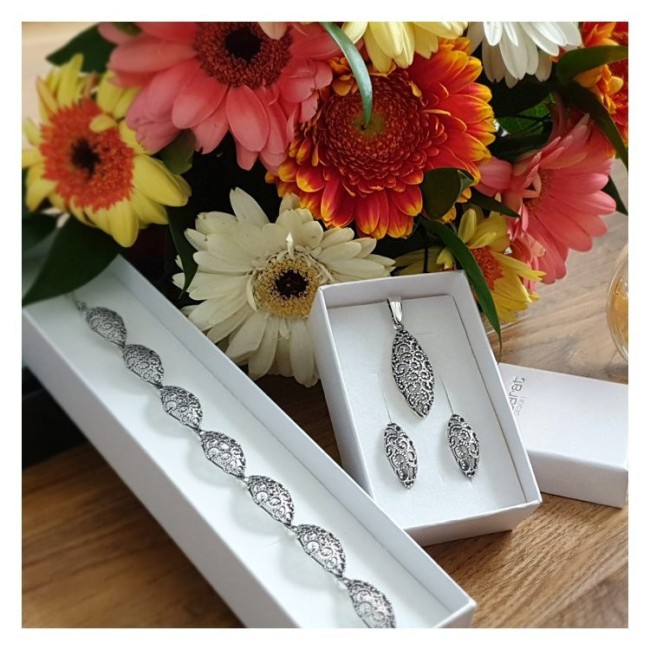 Silver oxidized ring PK 2083 Polcarat Design