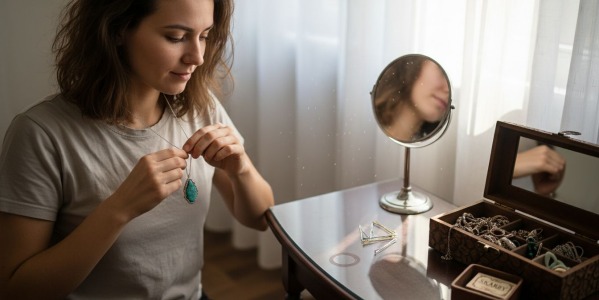 Amazonit – Kamień szlachetny, Równowagi w Biżuterii Srebrnej