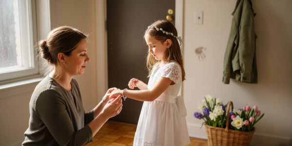 Cyrkonie i kryształy na komunie 2026 – elegancki przewodnik stylizacji: trend, kreacje, biżuteria - co ubrać na komunię?