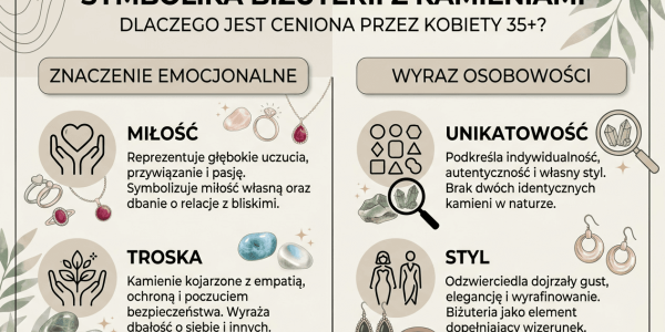 Dlaczego kobiety 35+ kochają biżuterię z kamieniami naturalnymi i szlachetnymi
