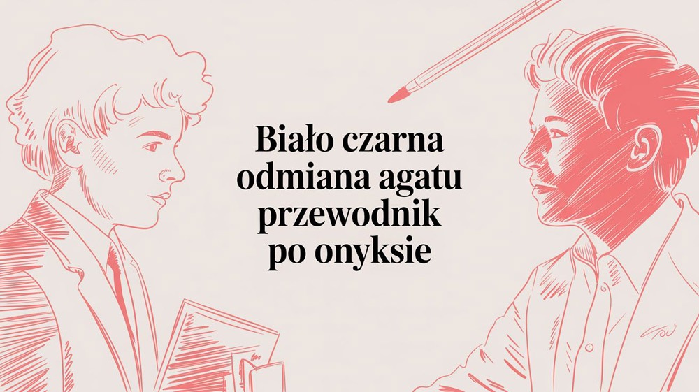 Biało czarna odmiana agatu przewodnik po onyksie
