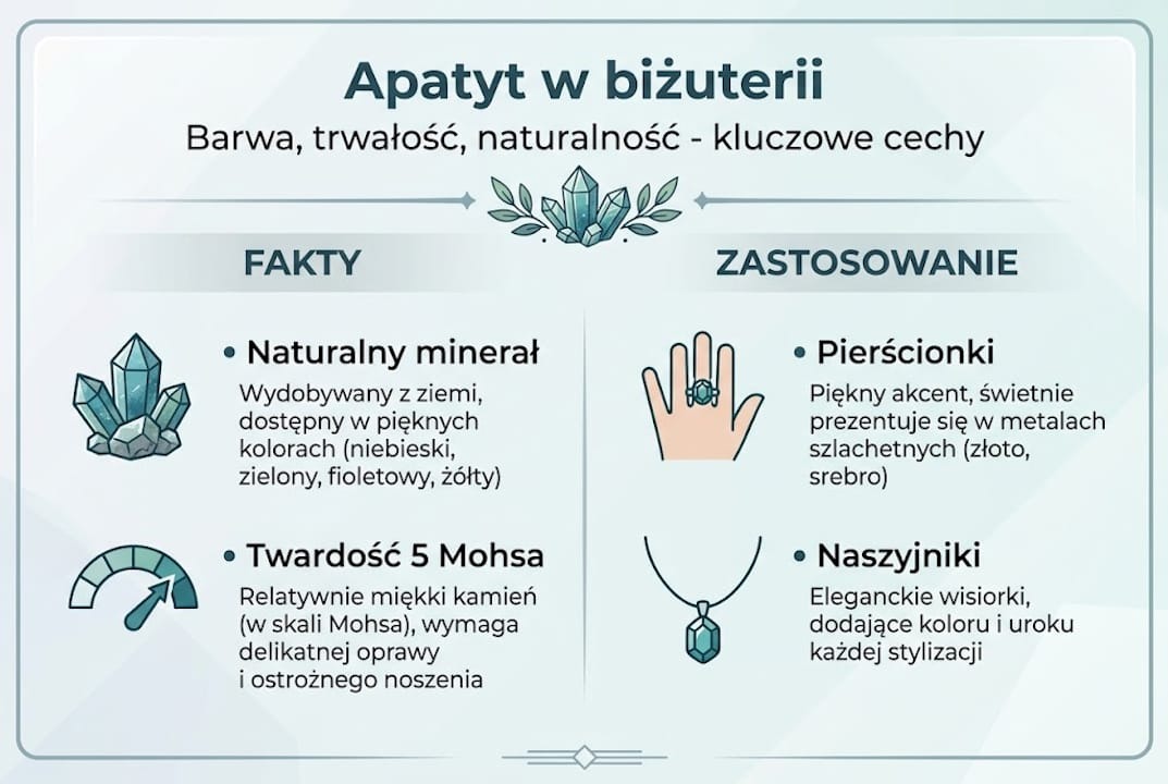 Apatyt w biżuterii: symbolika, dla kogo i jakie właściwości ma ten kamień naturalny