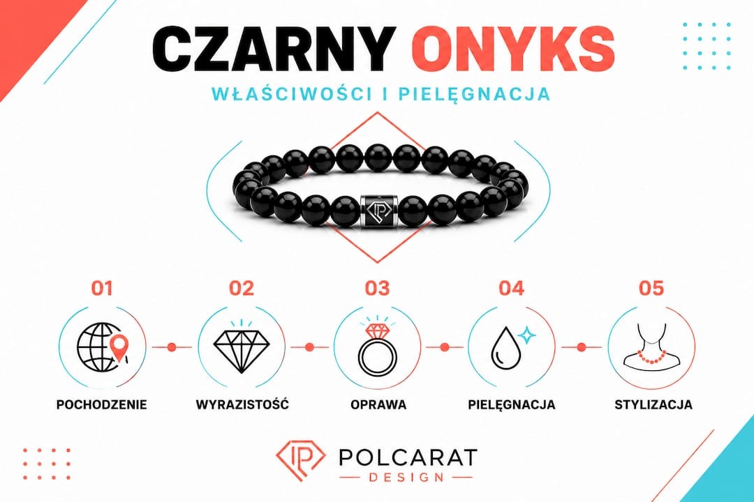 Jak niezwykły kamień siły czarny onyks nadaje biżuterii niepowtarzalnej wyrazistości - onyks właściwości i znaczenie