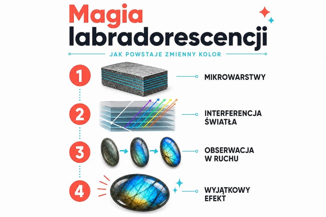 Labradoryt - minerał, magia kolorów i barw: sekret zmieniającego się piękna - charakterystyka kamienia